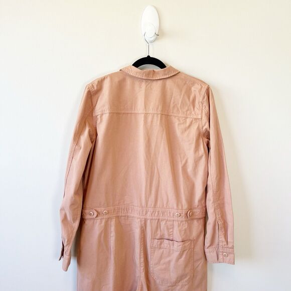 J.Crew Foundry Chino Utility Coveralls Jumpsuit Peach Women’s Size 14 NWT’s $168 - Picture 6 of 14